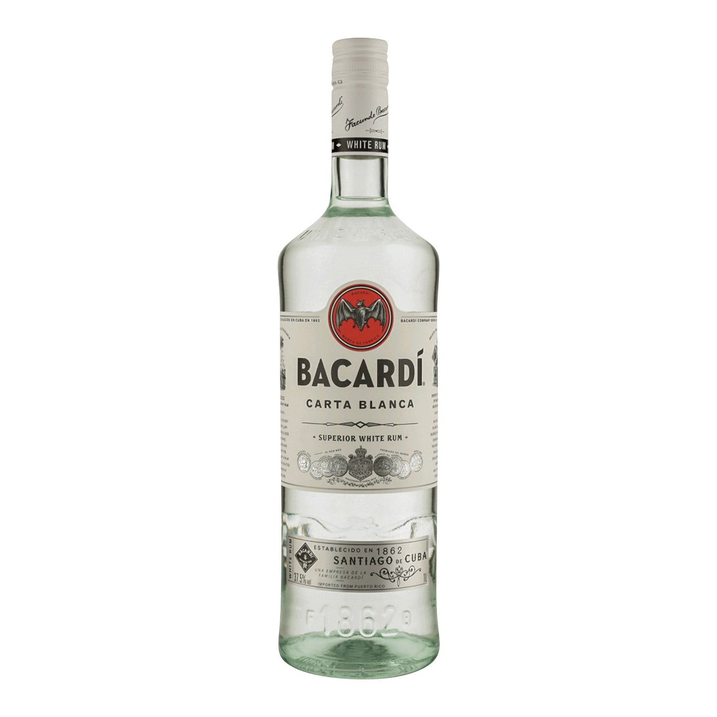 Bacardi Carta Blanca 37.50% / 1000 / 12