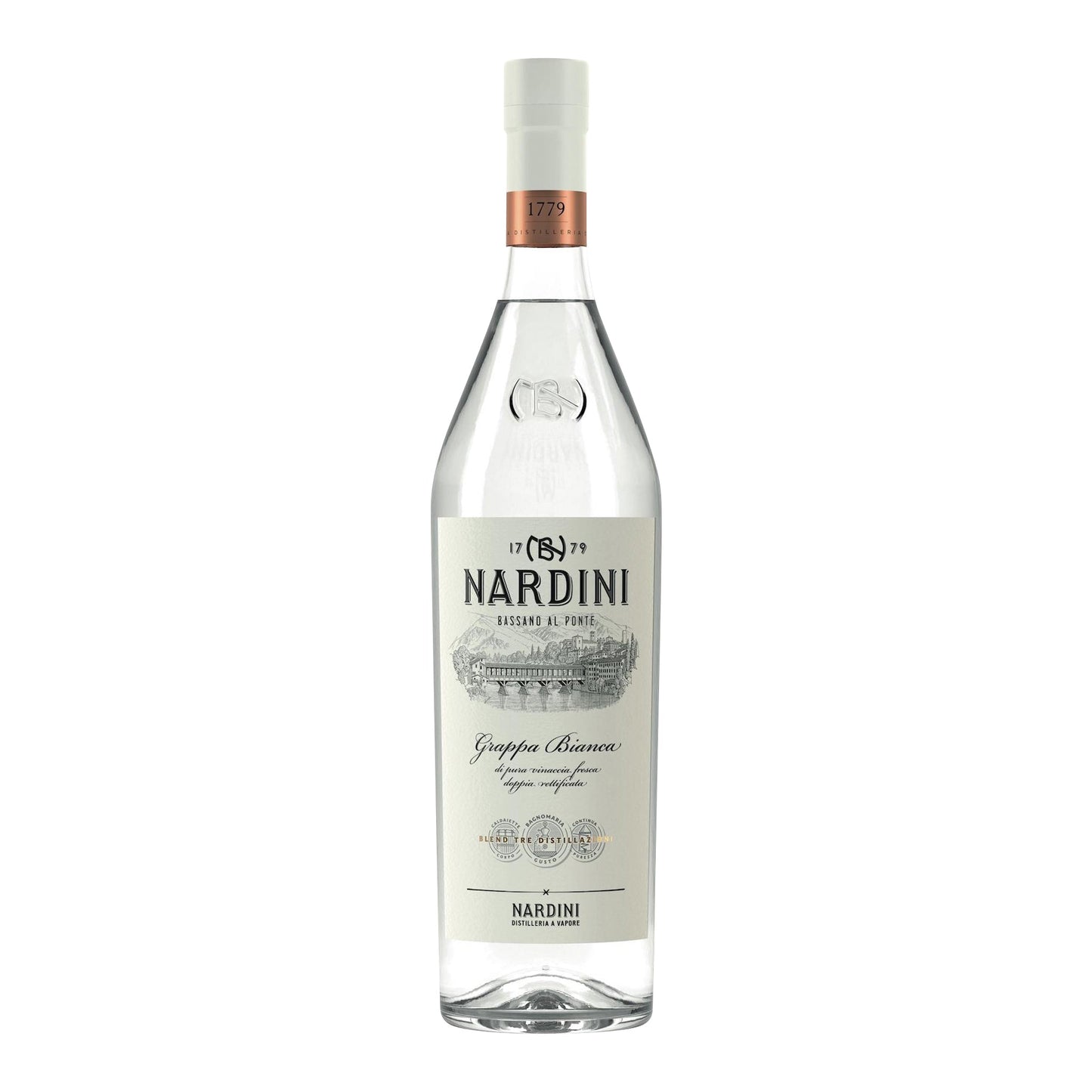 Nardini Grappa Bianca 50.00% / 1000 / 6