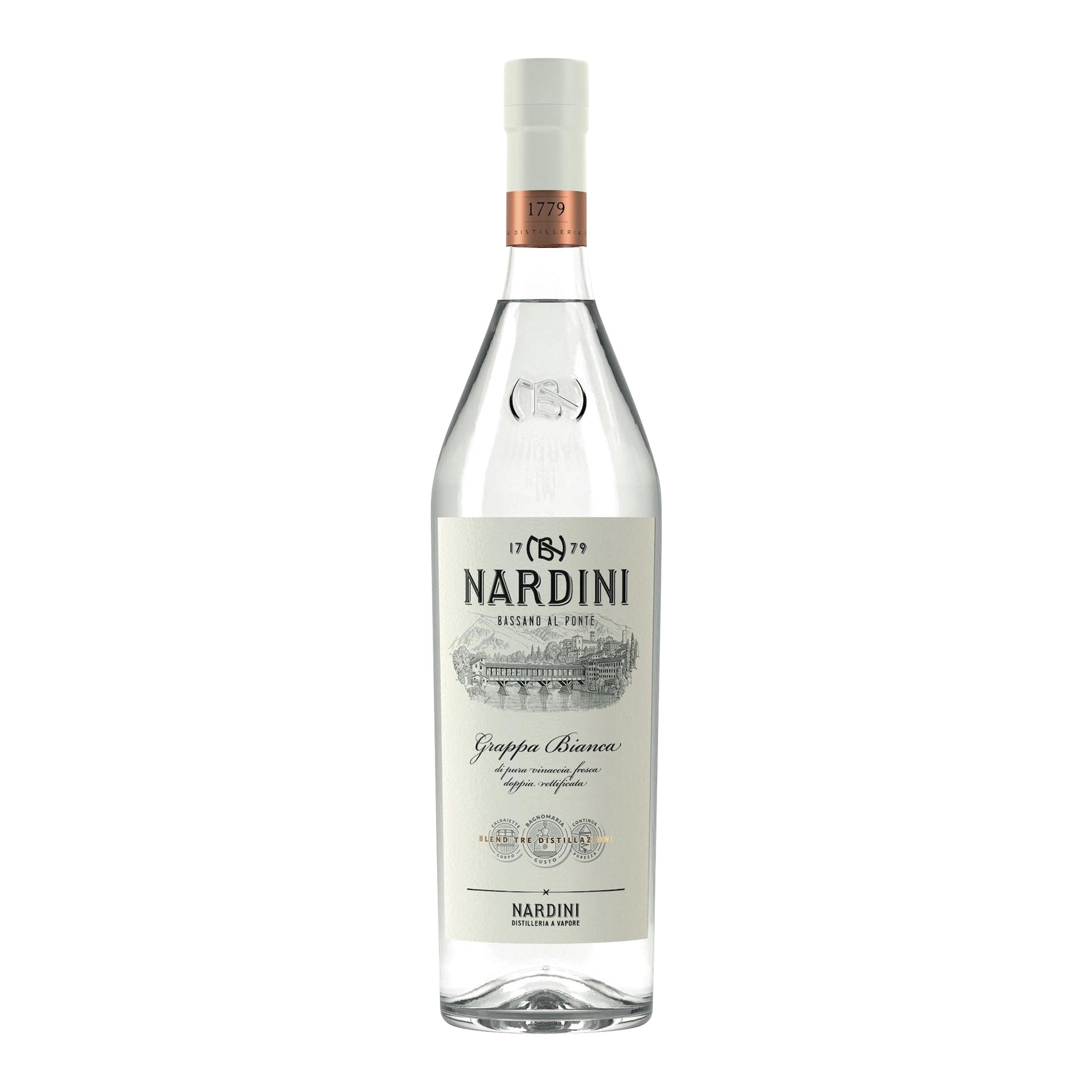Nardini Grappa Bianca 50.00% / 1000 / 6
